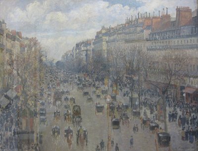 Boulevard Montmartre, soleil après-midi - Camille Jacob Pissarro